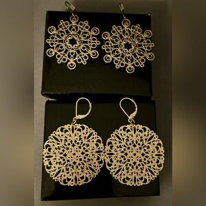 Vintage Art Nouveau Dangle Earrings Bundle